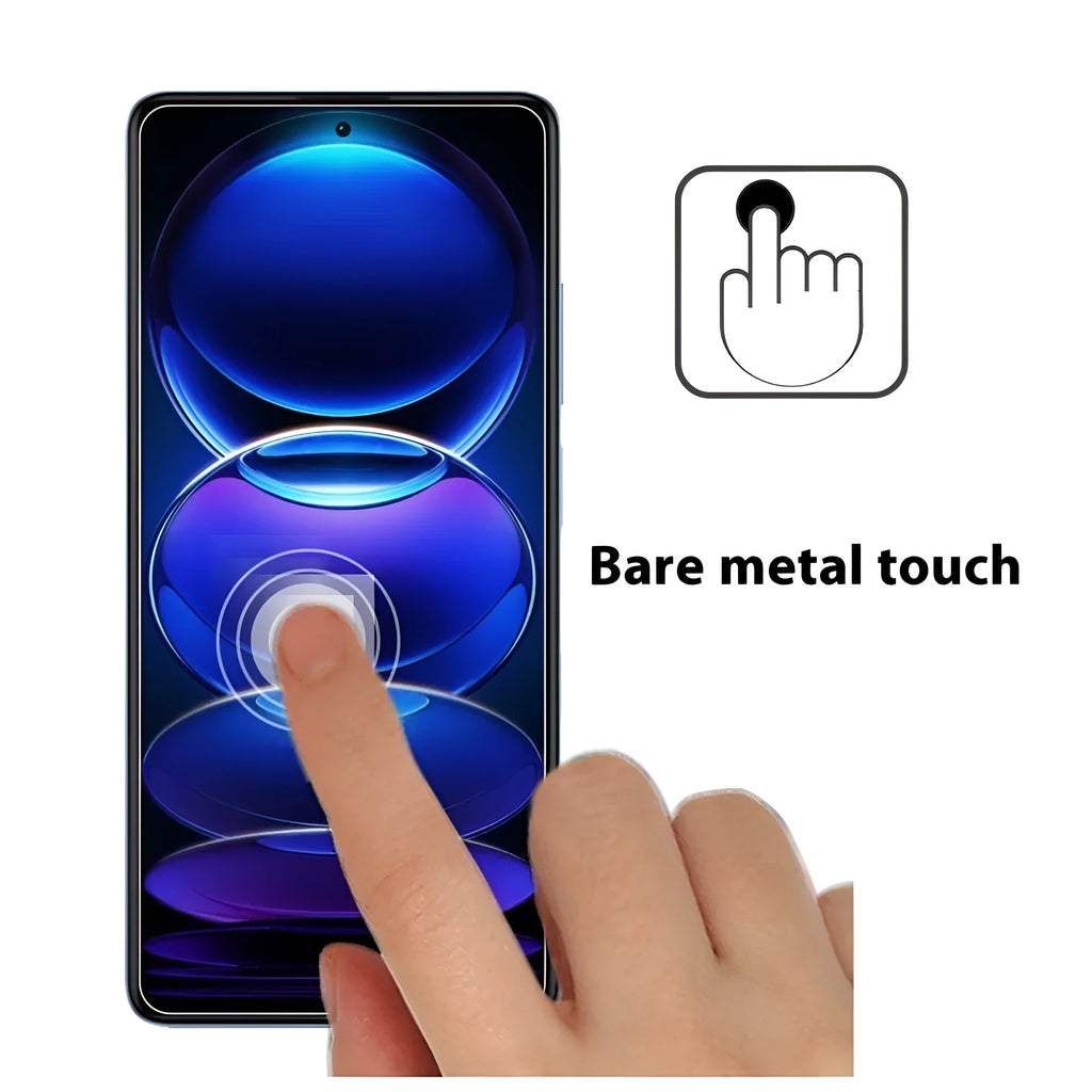 Tempered glass phone film for Redmi Note 12 Pro and Extreme Edition, HD, not full screen, oleophobic layer.