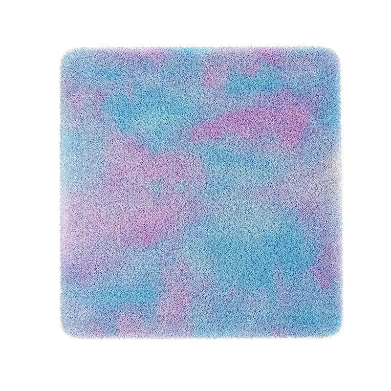 Square pet electric heating pad with tie-dyed rabbit hair cloth cover, waterproof and bite-resistant, for cats and dogs