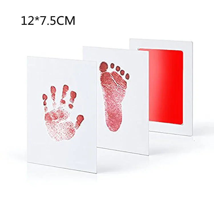 Baby hand and foot print disposable ink pad in multiple colours for keepsake crafting