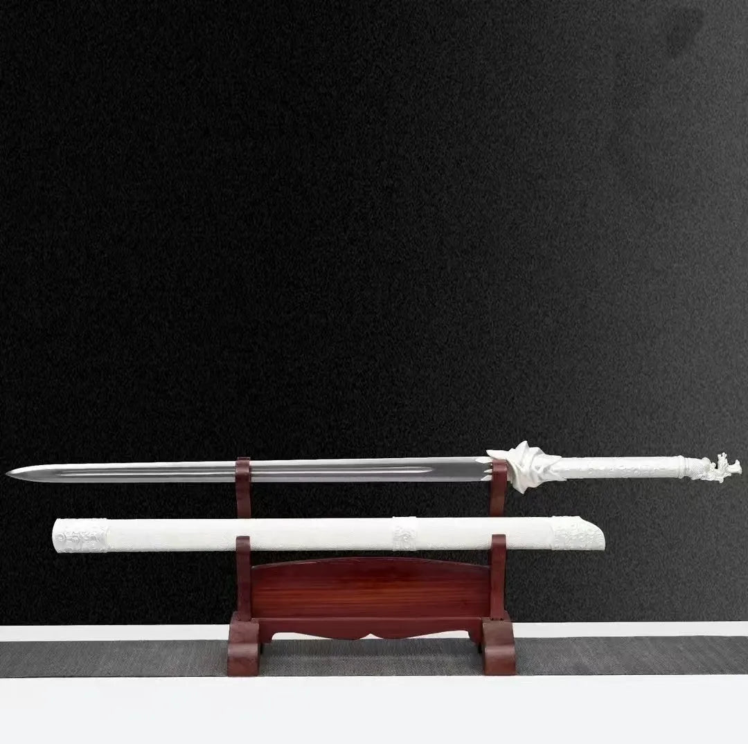 Shaoshi Integral Precious Sword 108cm unsharpened katana with 65 manganese steel blade and solid wood leather scabbard