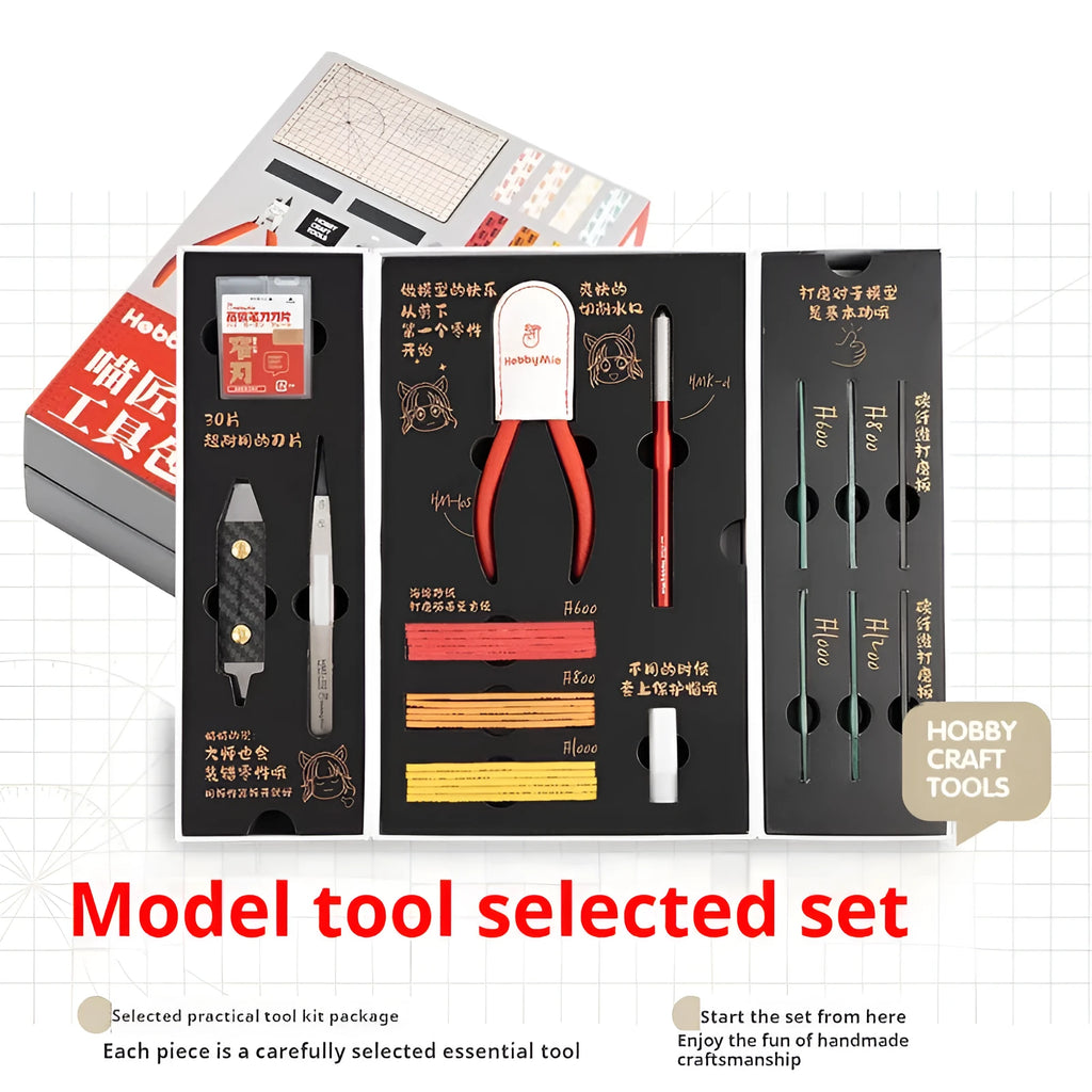 Meow Maker metal hand tools set for model making and DIY projects
