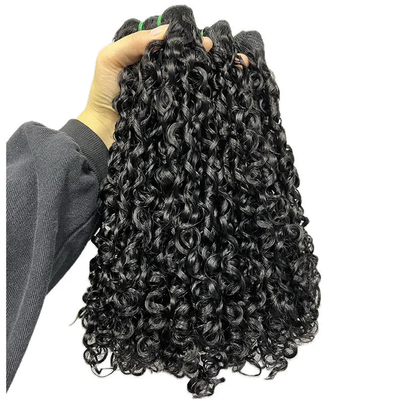 Front lace wig made from real human hair in pissy 06 colour with natural hairline