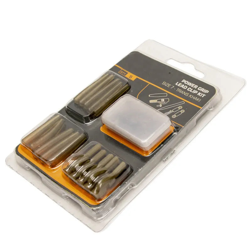 Tobly 30-piece European carp fishing accessory card with anti-winding tubes, hoses, and connectors.