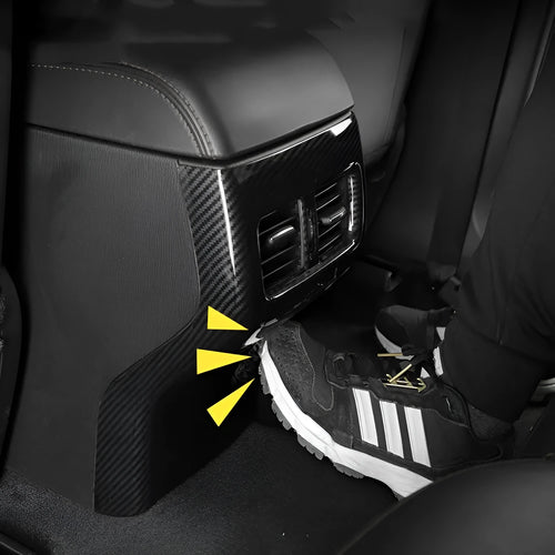 A pair of left and right ABS steering wheel frames for car interior dashboard decoration.