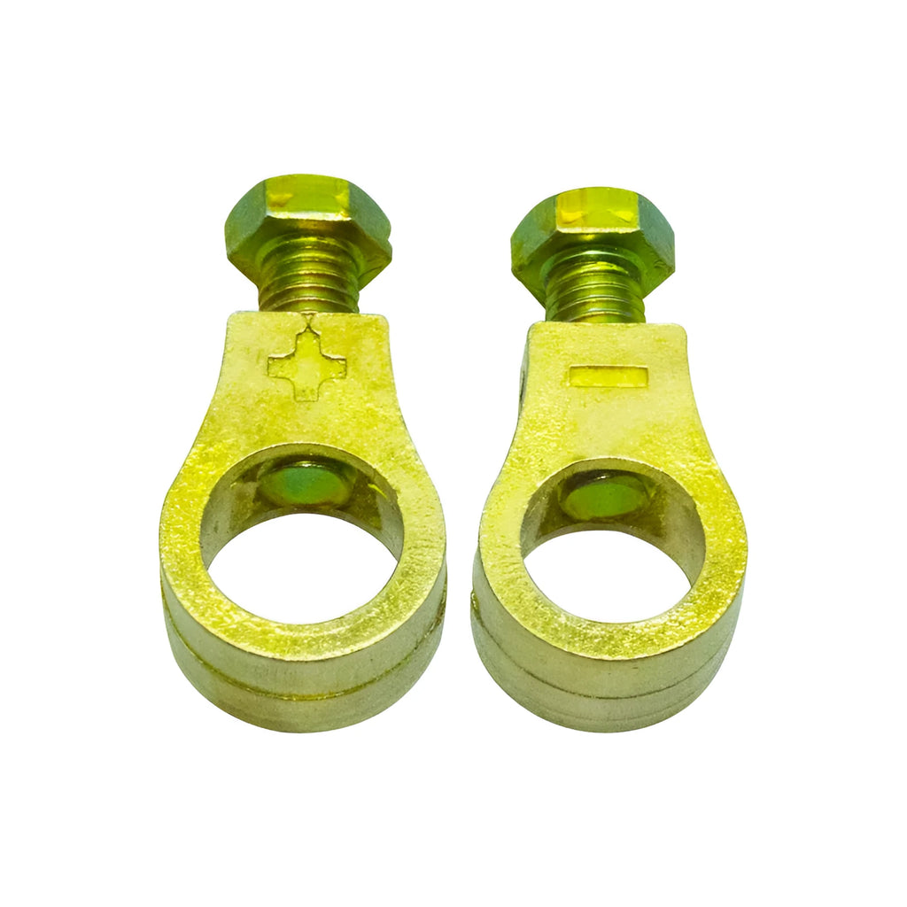 Pure copper automotive battery clamp with patented clip design