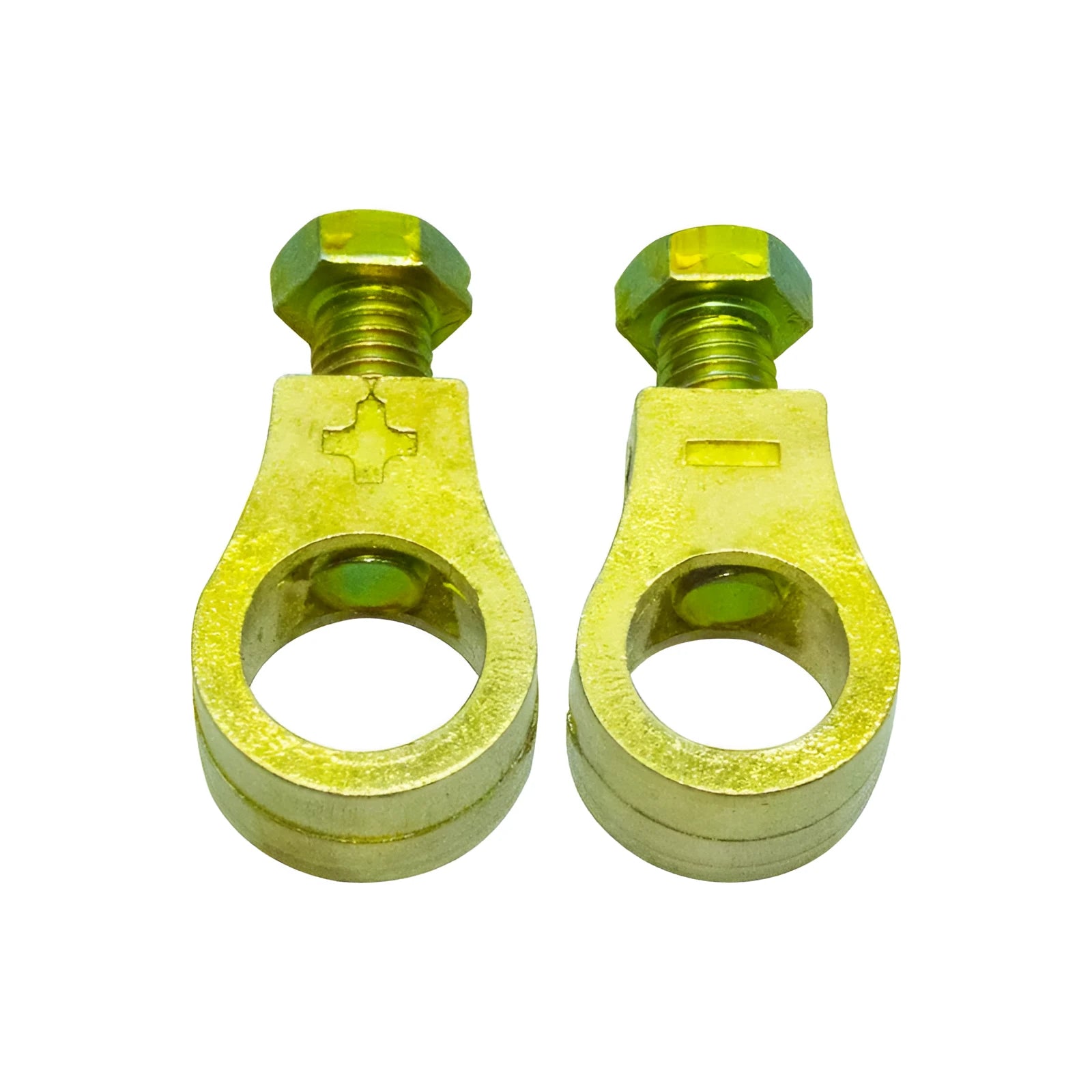 Pure copper automotive battery clamp with patented clip design