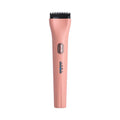 Electric eyelash curler with memory function and temperature control in pink colour
