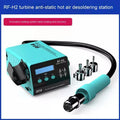 RF4H2 digital display heat gun with three nozzles for electronics repair work