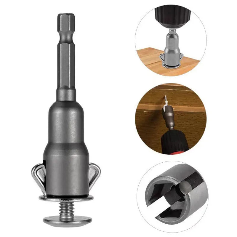 41g tool steel nut socket wrench with natural colour slotted sleeve sheet for electric screwdriver use
