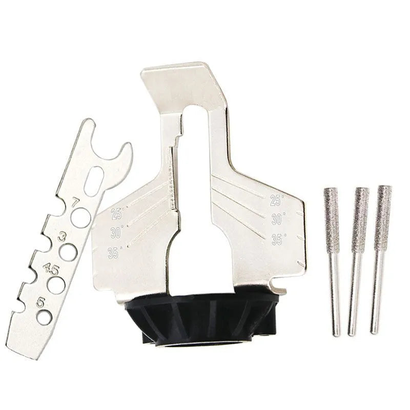 Silver metal electric chain grinding machine for sharpening band saw blades
