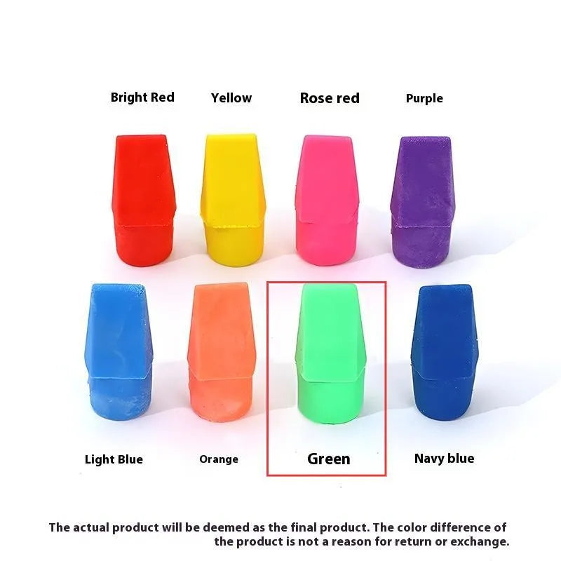 Knife head bullet eraser in TPR with multiple colour options including Morandi and bright shades