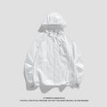 Lycra hooded sun protection jacket in light army green colour on a hanger