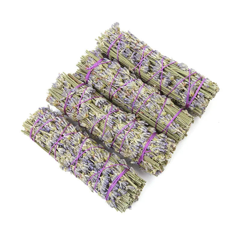 Natural lavender aromatherapy dried flower stick measuring 4 inches for botanical air freshening
