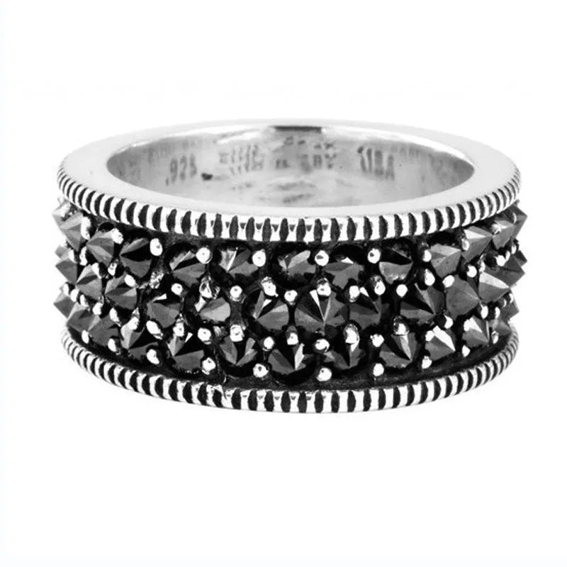 Geometric alloy ring with starry sky pattern, unisex design, colour AJZ3129 Ring