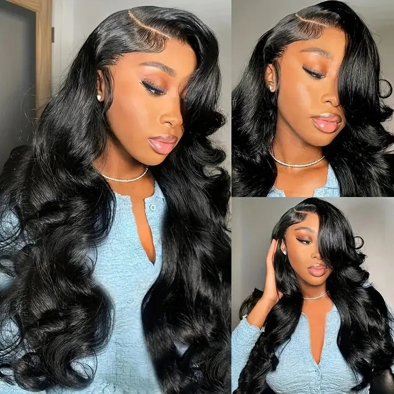 Front lace partial big wave curly hair piece in black, high temperature fibre, 6-32 inch length options