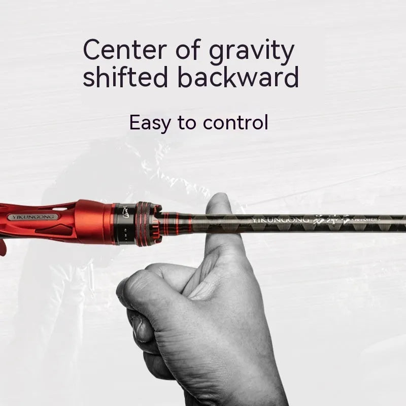 Carbon ultralight fishing rod shown in straight handle and pikestaff styles, lengths 210cm and 240cm.
