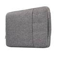 Grey canvas protective sleeve case for iPad Pro 12.9-inch tablet with padded exterior