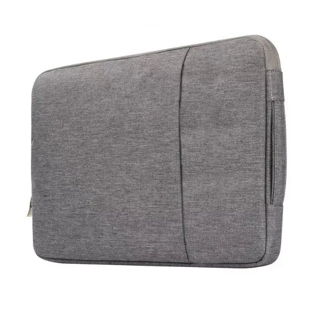 Grey canvas protective sleeve case for iPad Pro 12.9-inch tablet with padded exterior