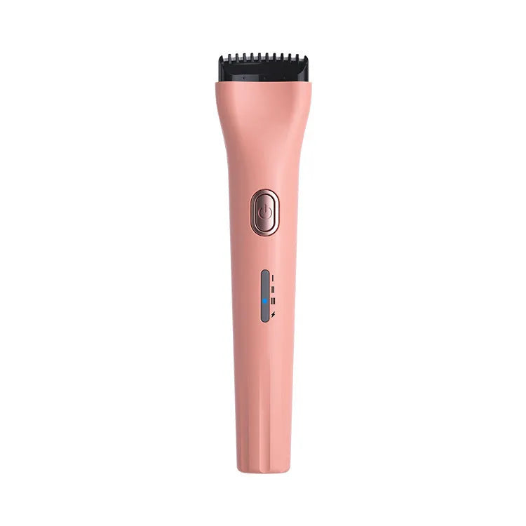 Electric eyelash curler with memory function and temperature control in pink colour