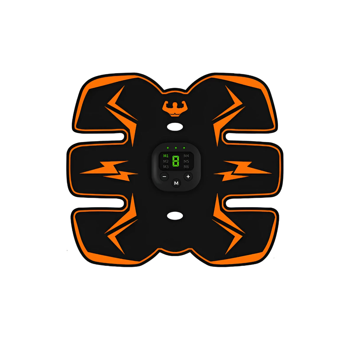 FS66 yellow square digital abdominal muscle patch for indoor fitness use, single pack