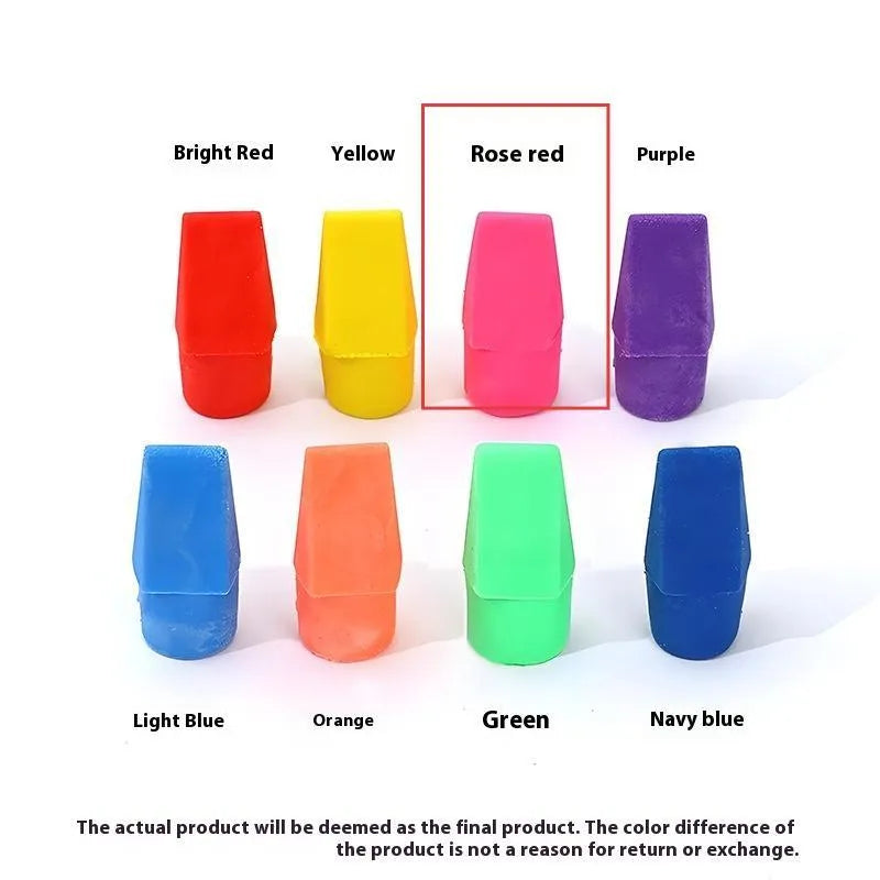Knife head bullet eraser in TPR with multiple colour options including Morandi and bright shades