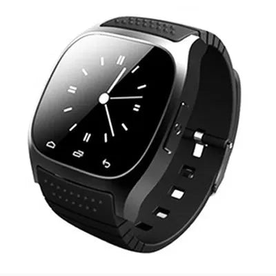 Bluetooth smart sports watch compatible with iPhone and Android in black, white or blue colours