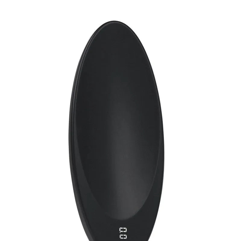 Electronic tea scale with wooden body, digital display, 200g range, and tea spoon accessory