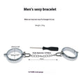 Silver handcuffs and footcuffs set made from zinc alloy with stainless steel fastenings