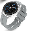 GT3Pro smart watch with black steel band showing heart rate monitor and Bluetooth calling functions on IPS screen