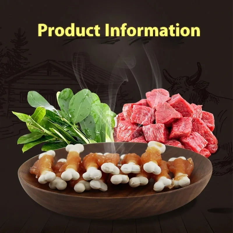Betty brand chicken wrapped calcium bones dog treats in 400g pack