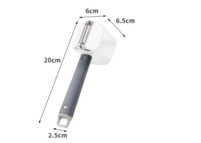 Creative single head stainless steel vegetable peeler with PP handle in green colour