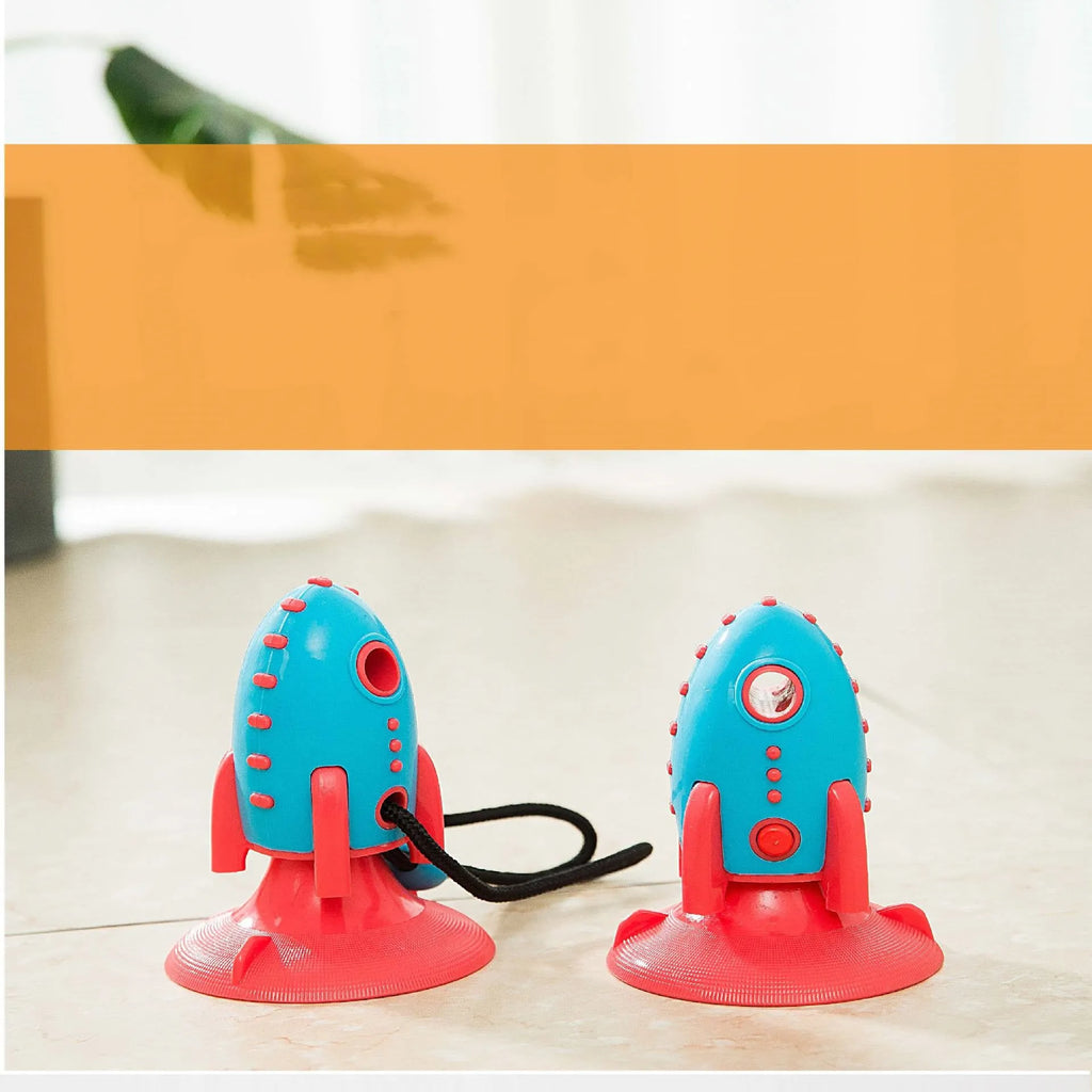 Rocket Dog Toys silicone leaking food bite toy with molar bumps for oral health, 200g weight