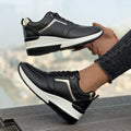 Women's milky white wedge platform casual shoes with front lace-up on a rubber sole.