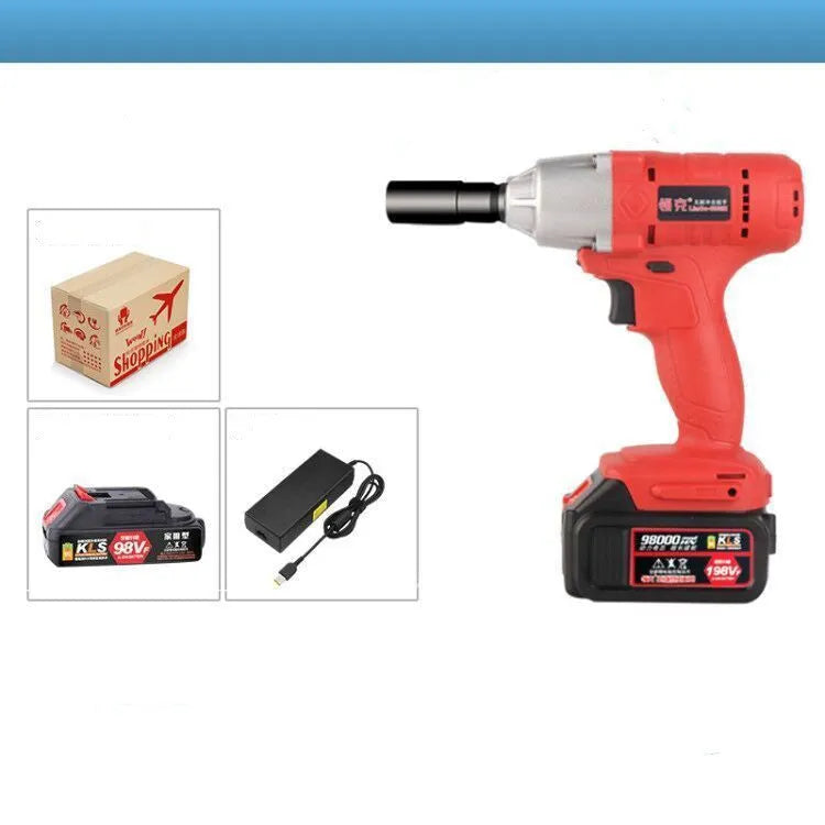 20V brushless electric wrench in Home edition with one lithium battery and one charger, multi gear adjustment