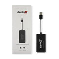 Black wireless CarPlay USB dongle for Android car stereos with Bluetooth connectivity