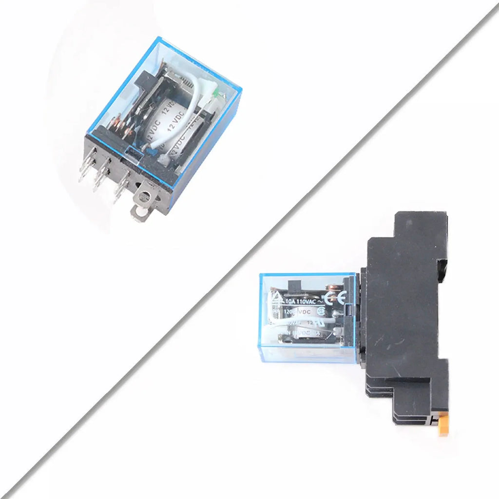 LY2NJ JQX-13F small intermediate relay with 8 pins and fiberglass base for AC220V DC24V DC12V