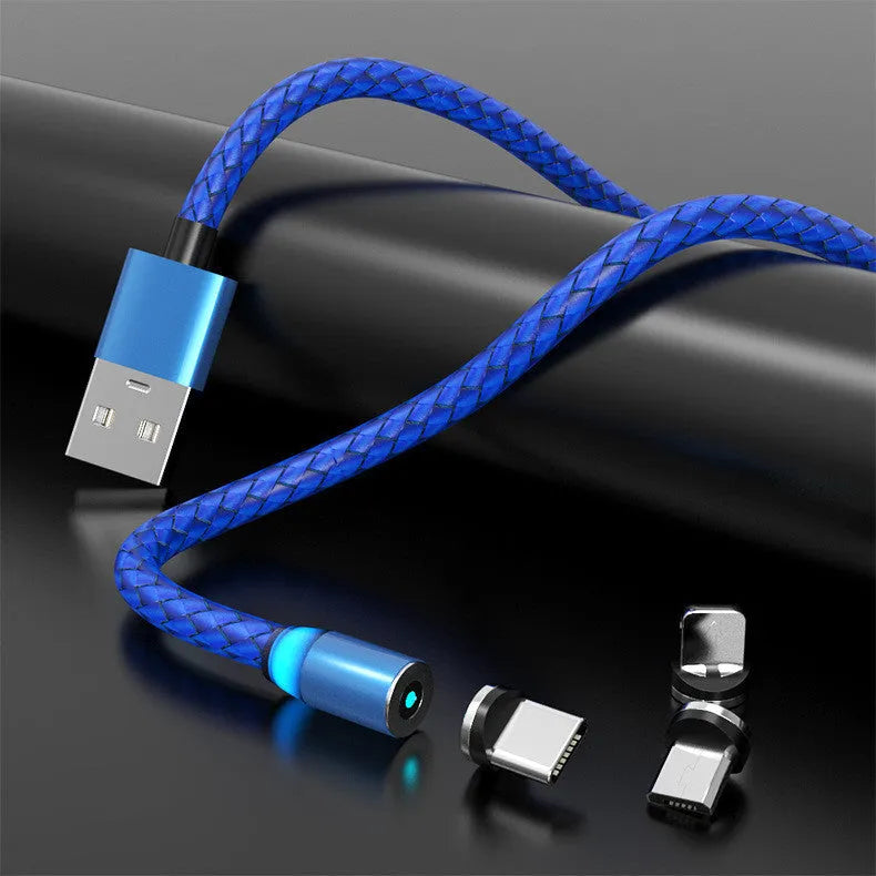 Magnetic data cable with 1m and 2m options, USB Lightning Micro USB TYPE-C