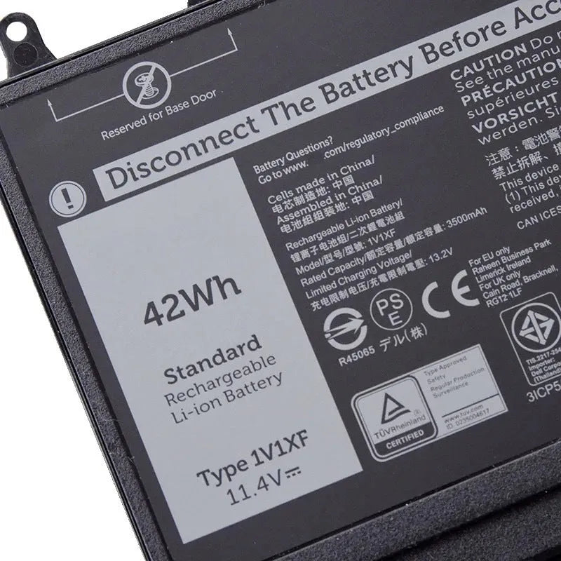 Dell laptop battery 42WH 11.4V for models 5501 5401 1V1XF 27W W56 CN-027 W56