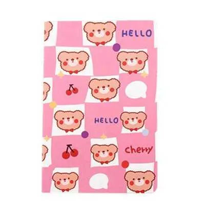 Cartoon A5 notebook with 30 sheets showing colourful character illustrations on cover