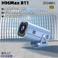 H96MaxB11 portable projector 200 lumens 4K HD with Android Wi-Fi and UK power supply
