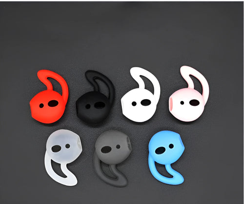 Single silicone ear cap for Apple AirPods in selected colour, showing dimensions and accurate opening.