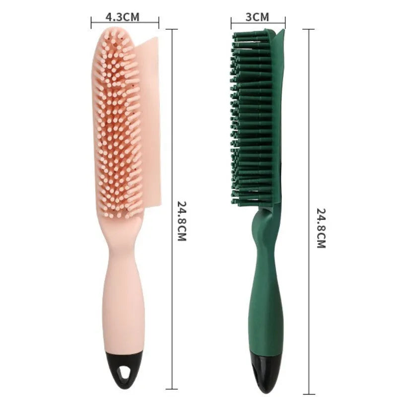 Green dual-sided pet brush with comb and 7.5cm wool sticker plate for hair removal