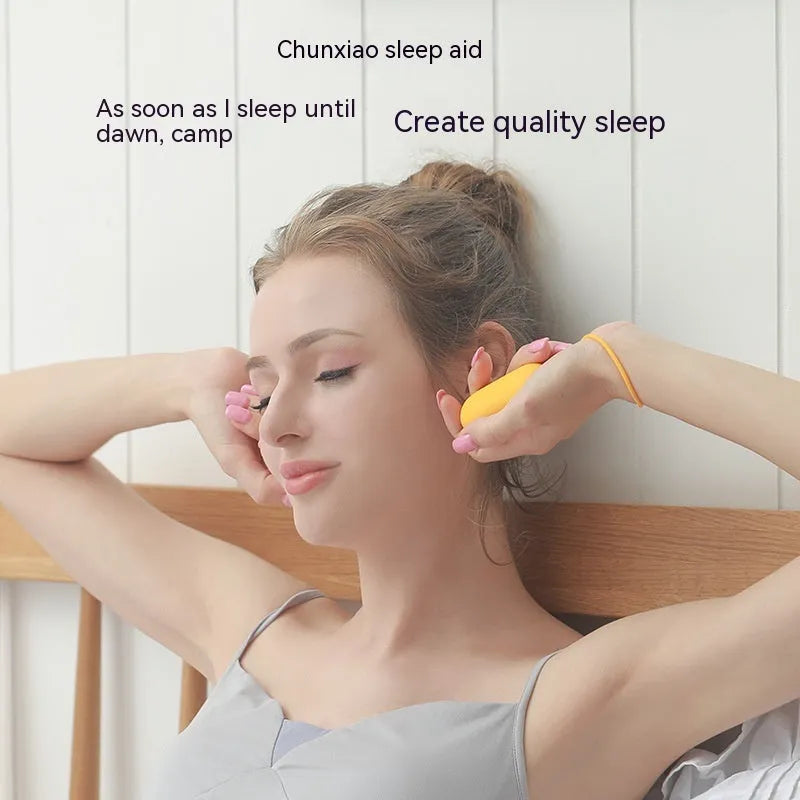 Insomnia help device intelligent hand grip sleeping aid instrument with remote control in spring dawn colours