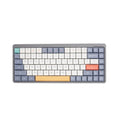 Good-looking short axis mechanical keyboard with Bluetooth, mute keys, red axis, white light, black and white colour variant