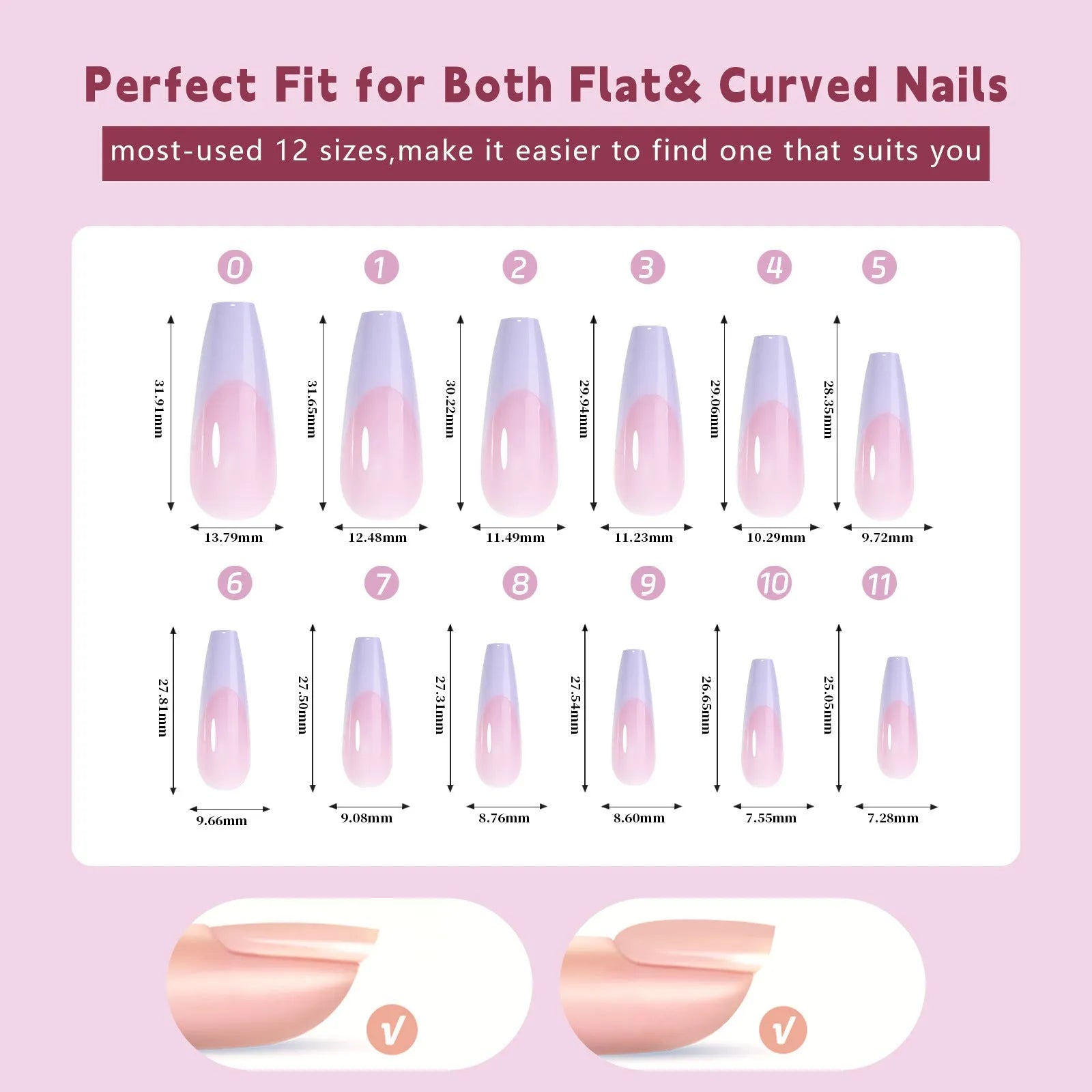 French wear removable nail stickers box with 288 seamless pieces for home manicures