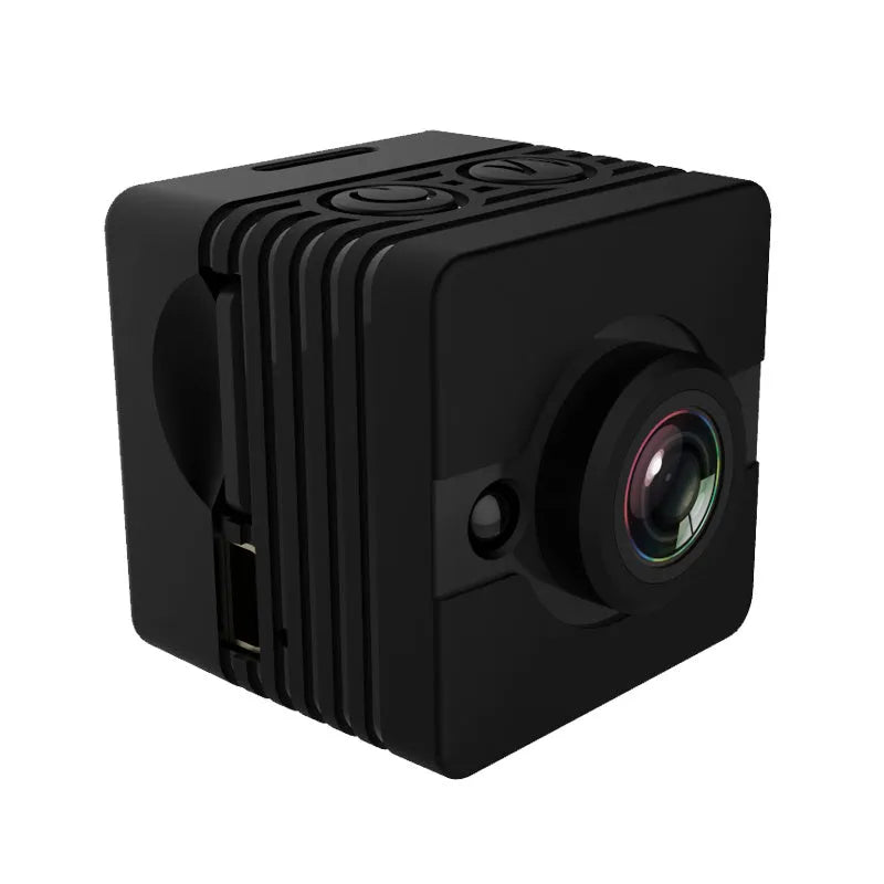 SQ12 Mini Camera HD 1080P waterproof night vision camcorder in black plastic body
