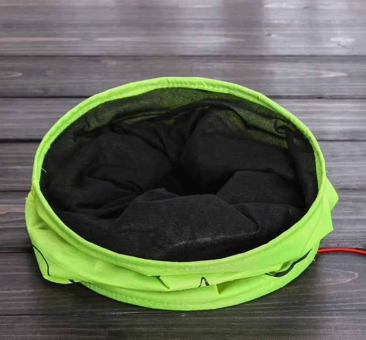 Foldable printed paper cat toy tunnel, 25 cm diameter and 51 cm length, loose paper pet play tunnel