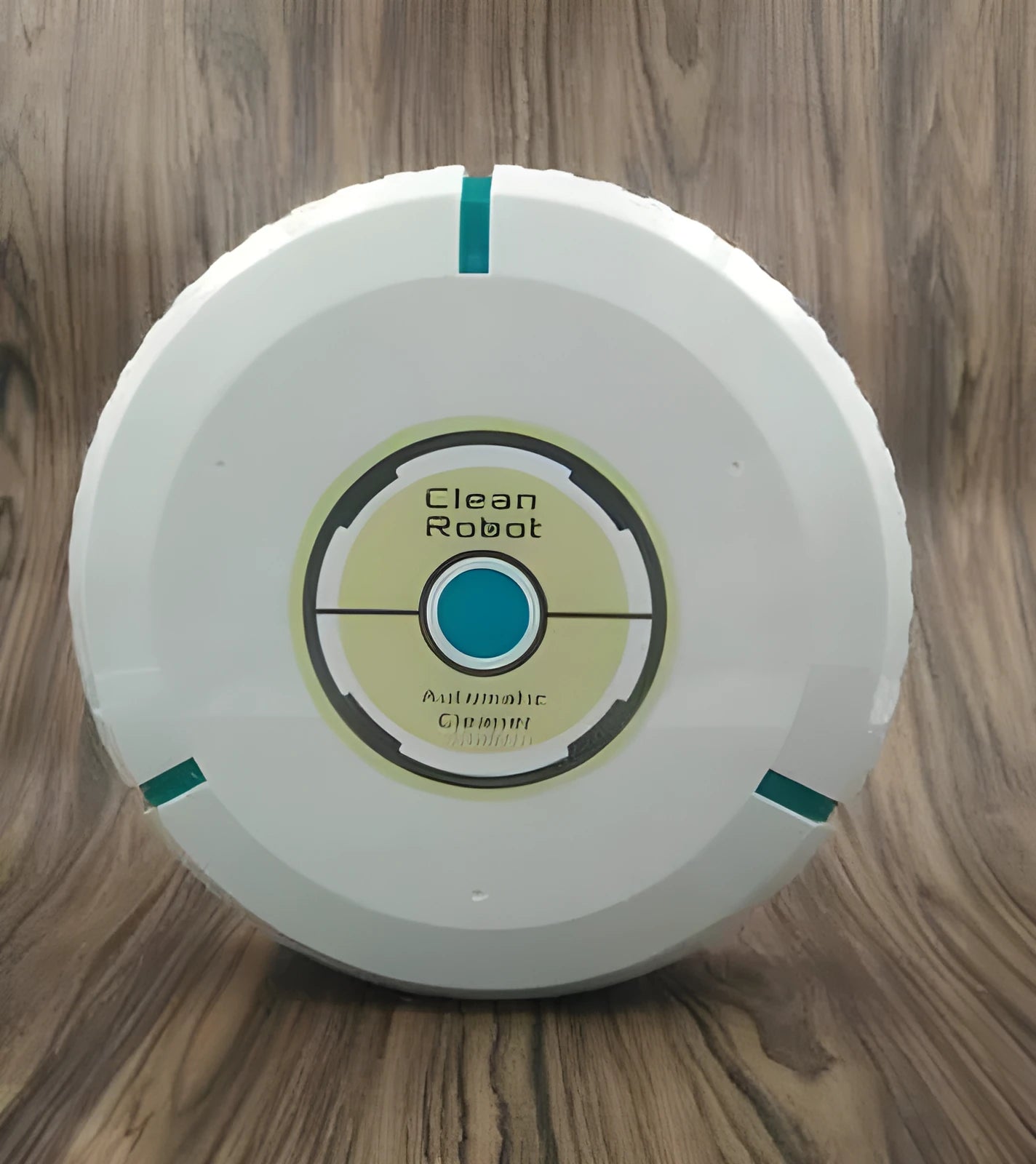 Black or white AC automatic sweeping robot vacuum cleaner on a hard floor.