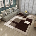Nordic crystal velvet carpet, rectangular 120x160cm, machine washable floor mat for living room or bedroom.
