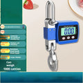 Electronic hook scale digital display with 500kg capacity in blue, orange and white colour options